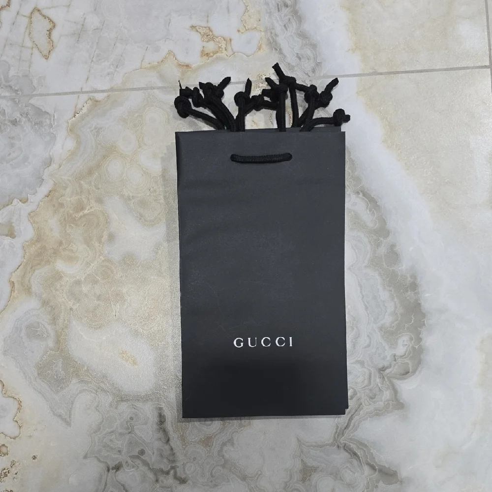 NEW SET OF 3 HOLIDAY GUCCI Black Shopping GIFT Bag